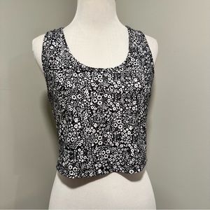 Floral Workout Crop Top